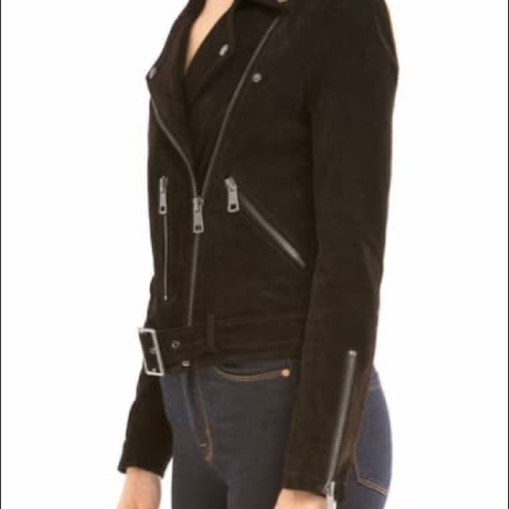 Black Suede Moro Jacket Bagatelle NYC - Picture 2 of 9